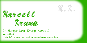 marcell krump business card